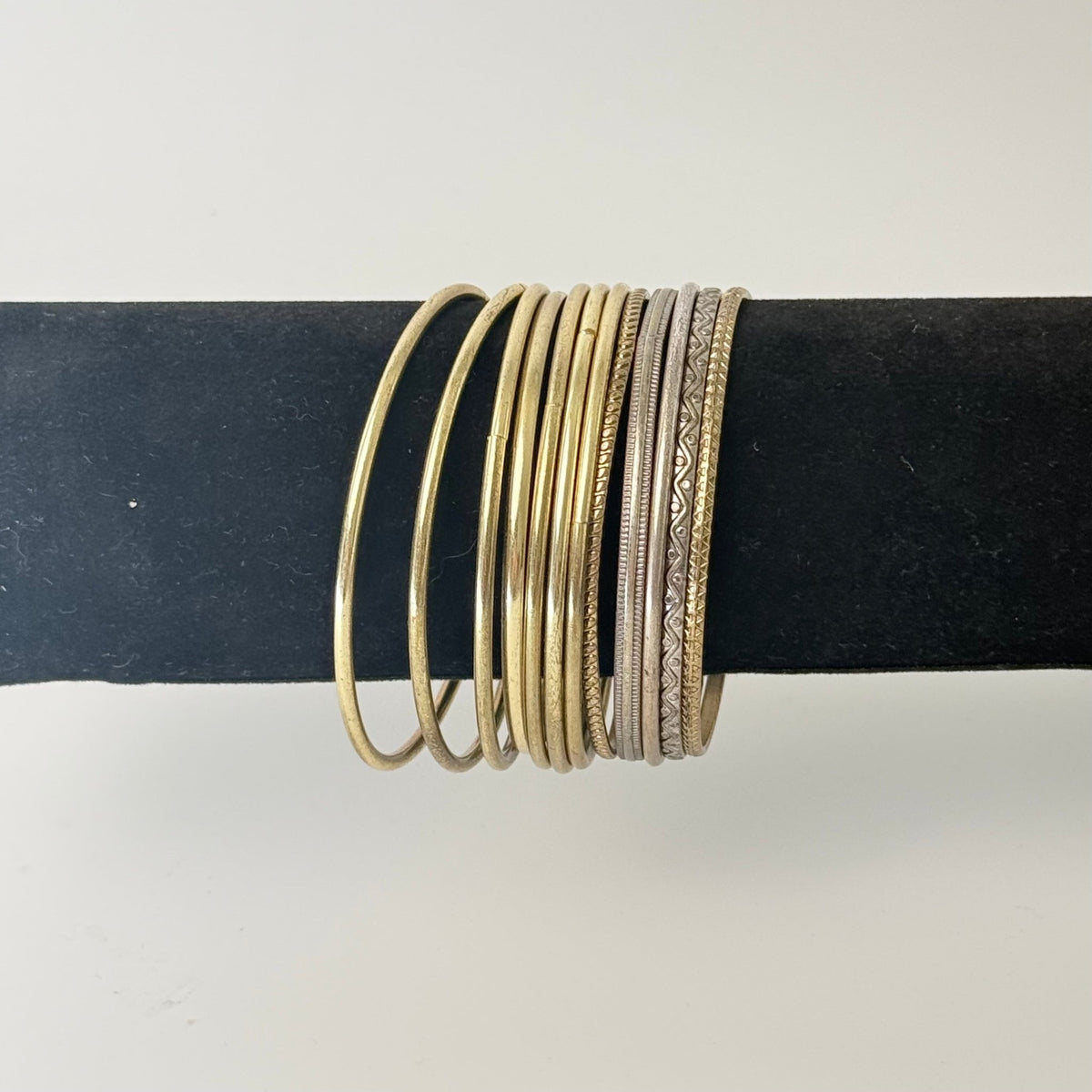 Vintage bangles i metal – 12 stk. - Frøken Lilly