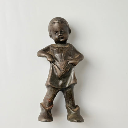 Vintage bronzefigur af pige – 13 cm - Frøken Lilly