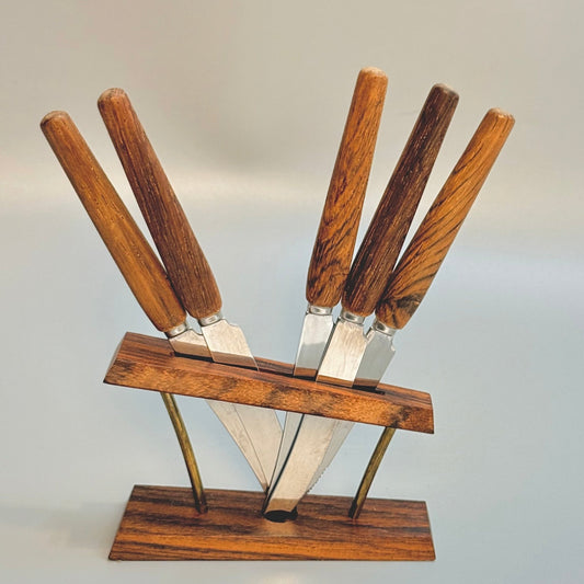 Vintage frugt - /smørknive i palisander - rosewood, fra Solingen, Tyskland, ca. 50/60’erne - Frøken Lilly