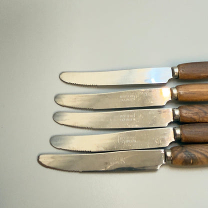 Vintage frugt - /smørknive i palisander - rosewood, fra Solingen, Tyskland, ca. 50/60’erne - Frøken Lilly