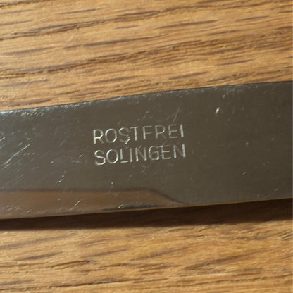 Vintage frugt - /smørknive i palisander - rosewood, fra Solingen, Tyskland, ca. 50/60’erne - Frøken Lilly
