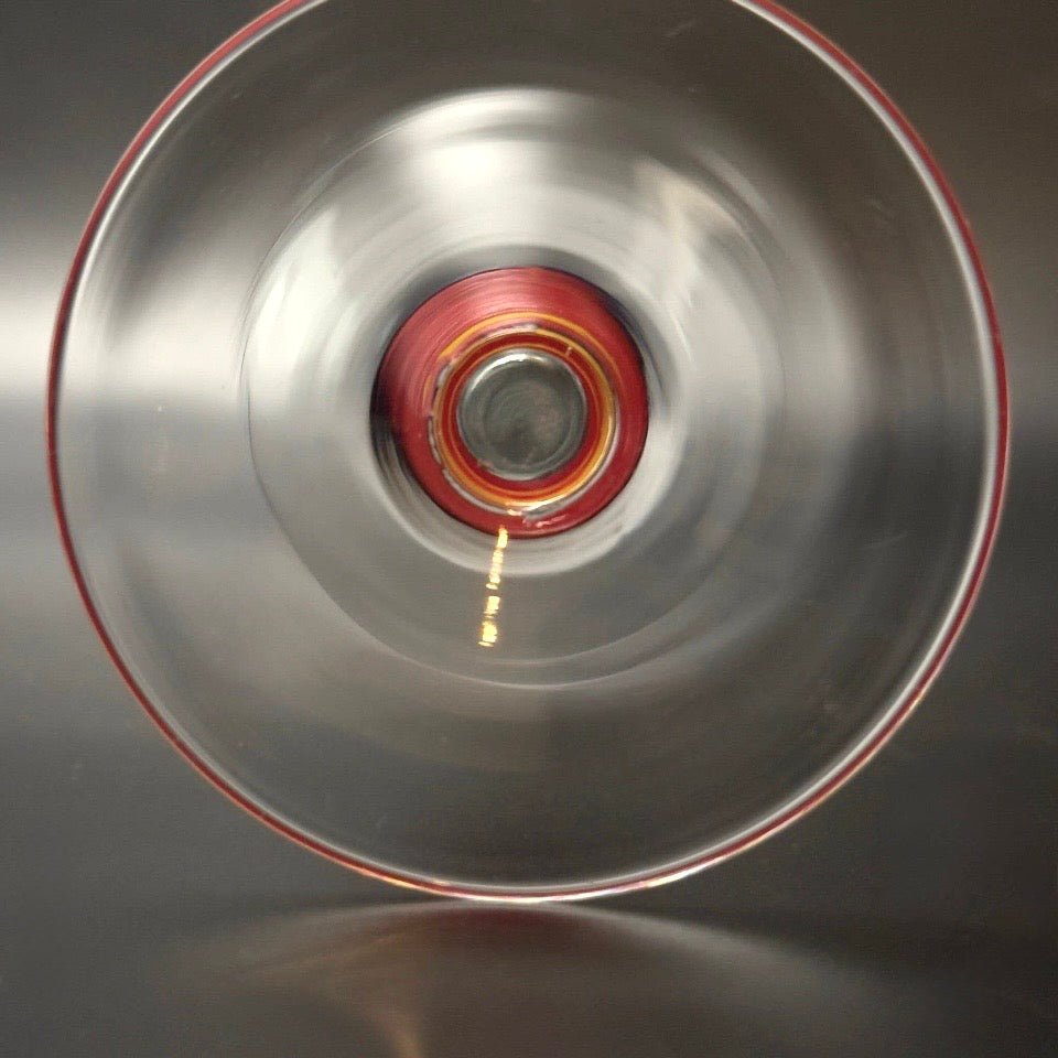 Vintage italienske cocktailglas i postmoderne Memphis-stil – sæt med 5 stk. - Frøken Lilly