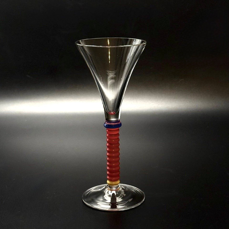 Vintage italienske cocktailglas i postmoderne Memphis-stil – sæt med 5 stk. - Frøken Lilly