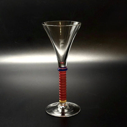 Vintage italienske cocktailglas i postmoderne Memphis-stil – sæt med 5 stk. - Frøken Lilly