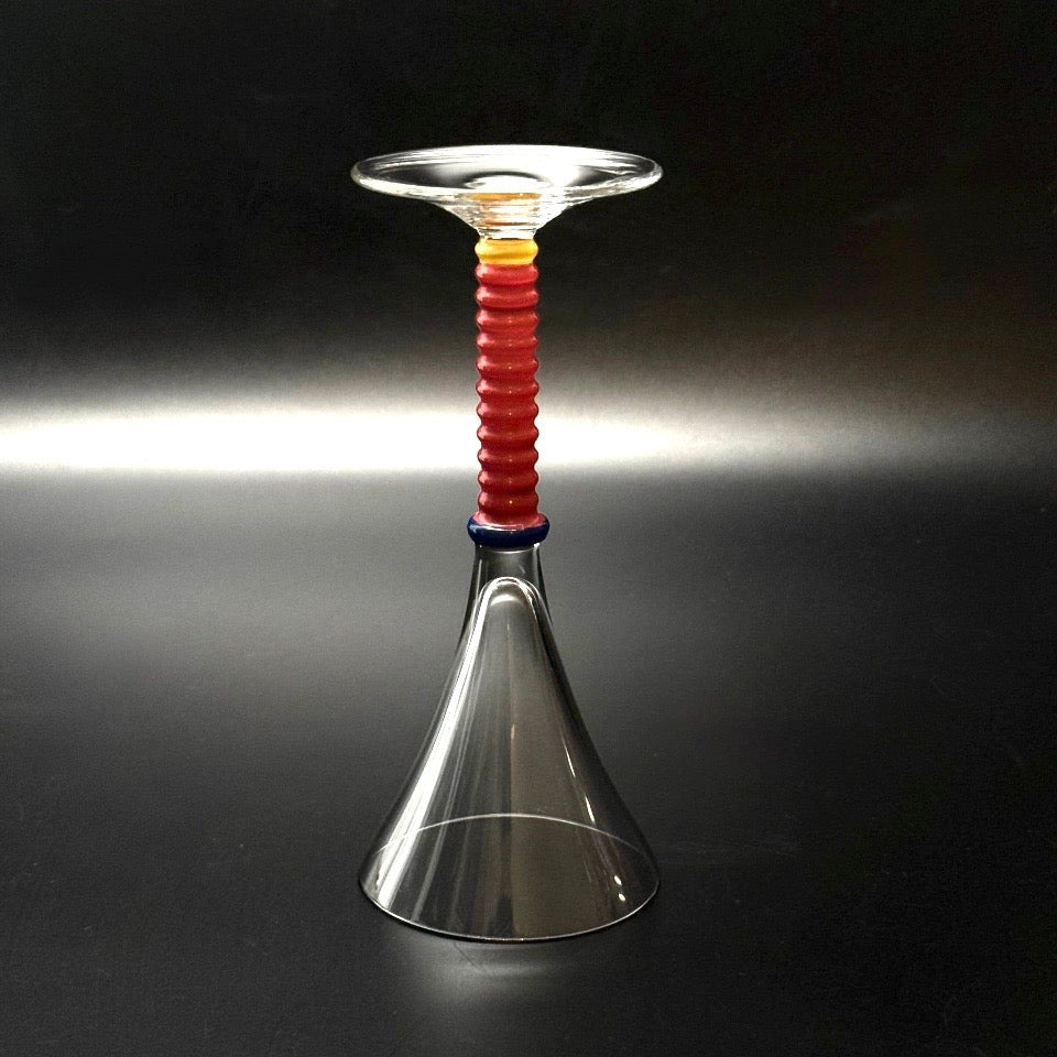 Vintage italienske cocktailglas i postmoderne Memphis-stil – sæt med 5 stk. - Frøken Lilly