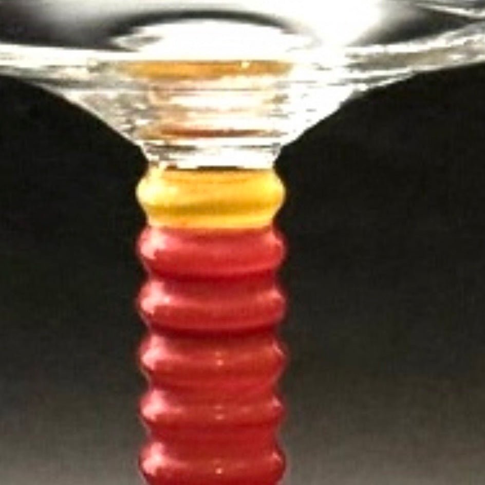 Vintage italienske cocktailglas i postmoderne Memphis-stil – sæt med 5 stk. - Frøken Lilly