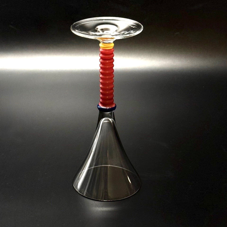 Vintage italienske cocktailglas i postmoderne Memphis-stil – sæt med 5 stk. - Frøken Lilly
