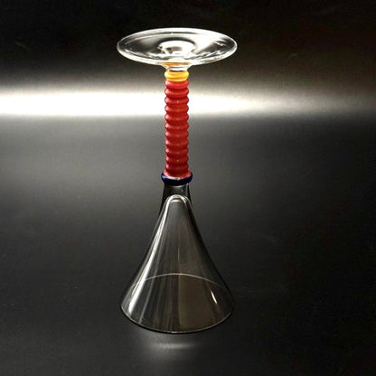 Vintage italienske cocktailglas i postmoderne Memphis-stil – sæt med 5 stk. - Frøken Lilly