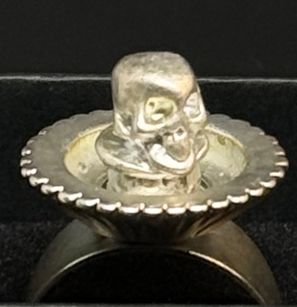 Vintage justerbar ring med dødningehoved - Frøken Lilly