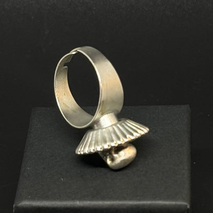 Vintage justerbar ring med dødningehoved - Frøken Lilly
