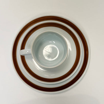 Vintage kaffesæt KAHLA Nøddebo - østtysk DDR keramik - kop, underkop og tallerken 1960 - 70'erne - Frøken Lilly