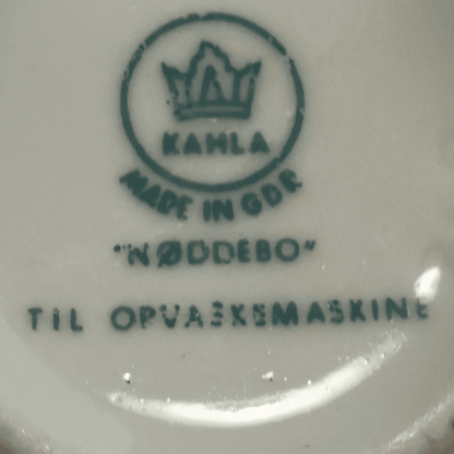 Vintage kaffesæt KAHLA Nøddebo - østtysk DDR keramik - kop, underkop og tallerken 1960 - 70'erne - Frøken Lilly