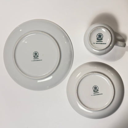Vintage kaffesæt KAHLA Nøddebo - østtysk DDR keramik - kop, underkop og tallerken 1960 - 70'erne - Frøken Lilly