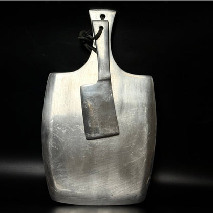 Vintage ostebræt med ostespade i aluminiumslegering - Frøken Lilly