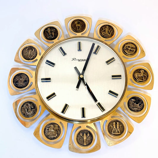 Vintage Zodiac vægur – Richter Quartz – stjernetegn – 1970’erne - Frøken Lilly